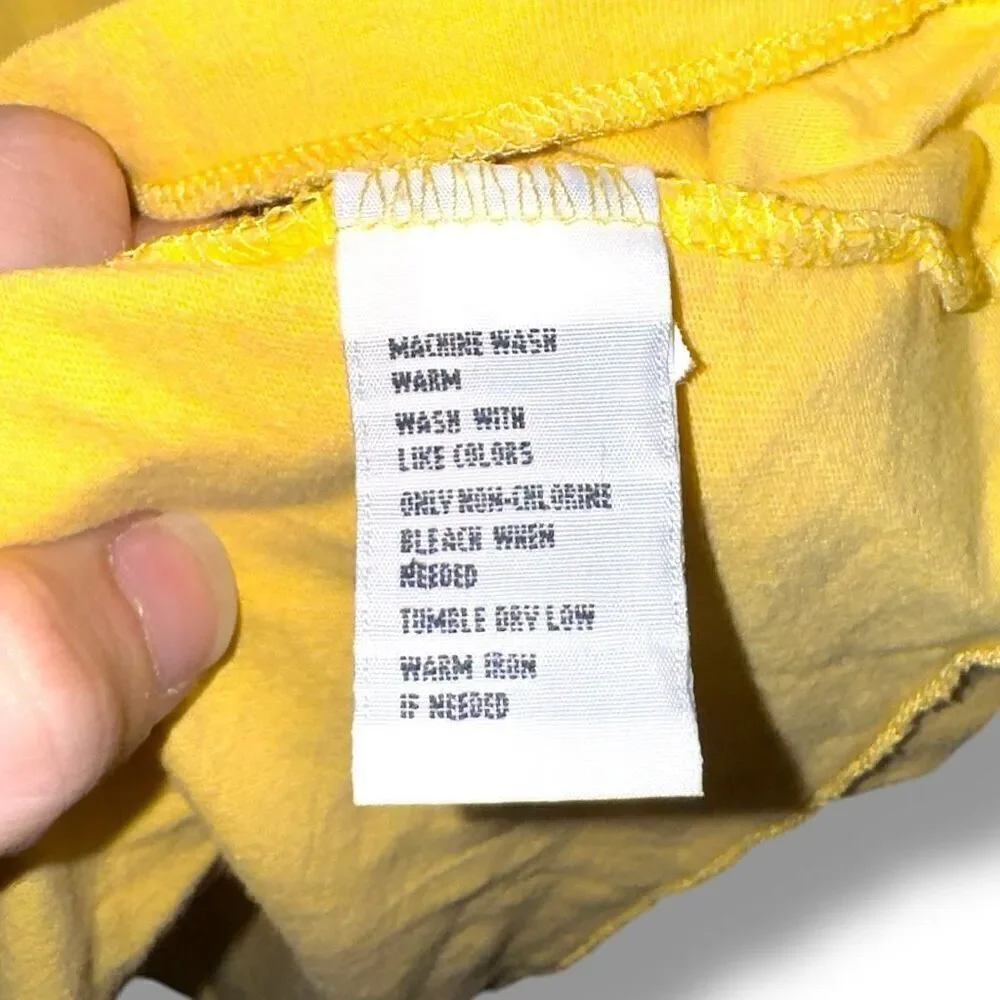 90s Polo Ralph Lauren Spring Yellow Cotton S/S T-Shirt Sz L